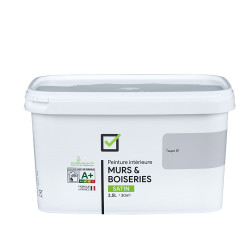 Peinture Taupe Satinée Murs & Boiseries 2.5L – Finition Pro