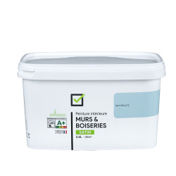 Peinture Vert d'Eau Satiné D2 2,5L – Murs & Boiseries