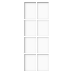 Porte effet acier Platina blanche 73 x 201,5 cm | THYS