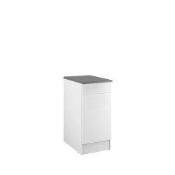 Meuble bas cuisine Eco blanc – Rangement pratique
