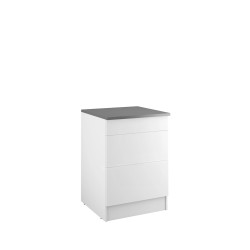 Meuble bas cuisine Eco 3 tiroirs blanc – Rangement pratique
