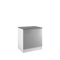 Meuble bas cuisine Eco 2 portes gris clair – Pratique | RB ACCESS