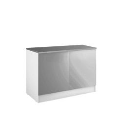 Meuble bas cuisine Eco gris clair 2 portes | RB ACCESS