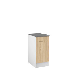 Meuble bas cuisine Eco chêne clair – Rangement pratique