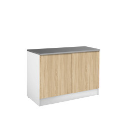 Meuble bas cuisine Eco chêne clair 2 portes | RB ACCESS