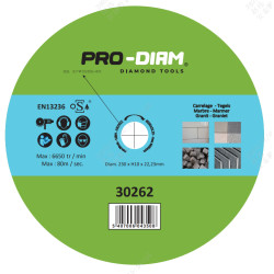 Disque diamant pour carrelage 230 mm – Coupe Pro | PRO-DIAM