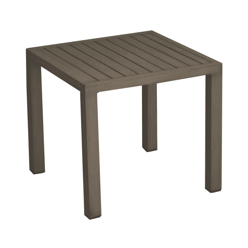 Table de jardin basse Lou café 40 x 40 cm