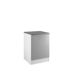 Meuble bas cuisine Eco gris clair – Rangement pratique