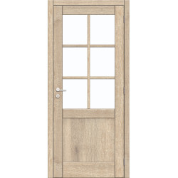 Porte vitrée Mont Blanc beige sable 73x201,5 cm | THYS