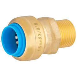 Raccord Tout Push M 3/8 Ø 15mm – Plomberie Facile