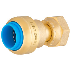 Raccord Tout Push F 3/8 Ø 15mm – Installation Facile | QUICK PLOMBERIE