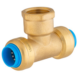 Raccord Tout Push Té F 1/2 Ø 15mm – Installation Facile