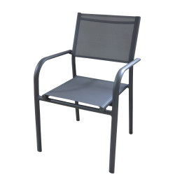 Fauteuil de jardin Duca gris