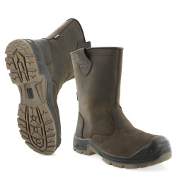 Bottes de sécurité Icarius S7S Brun 47 – Protection Robuste | HEROCK