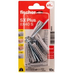 Cheville SX Plus Ø 8 x 40 mm Fischer – Fixation Robuste | FISCHER Cheville SX Plus Ø 8 x 40 mm Fischer – Fixation Robuste | FISCHER