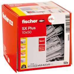 Cheville Expansion SX Plus 10x50mm – Pack 50 | FISCHER
 Cheville Expansion SX Plus 10x50mm – Pack 50 | FISCHER
