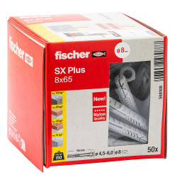 Cheville expansion SX Plus 8x65mm 50pcs – Fixation Robuste | FISCHER