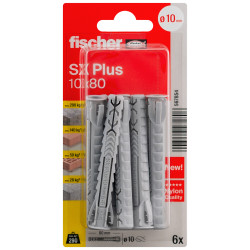 Cheville FISCHER SX Plus Ø10x80mm – Pack 6 pièces robustes