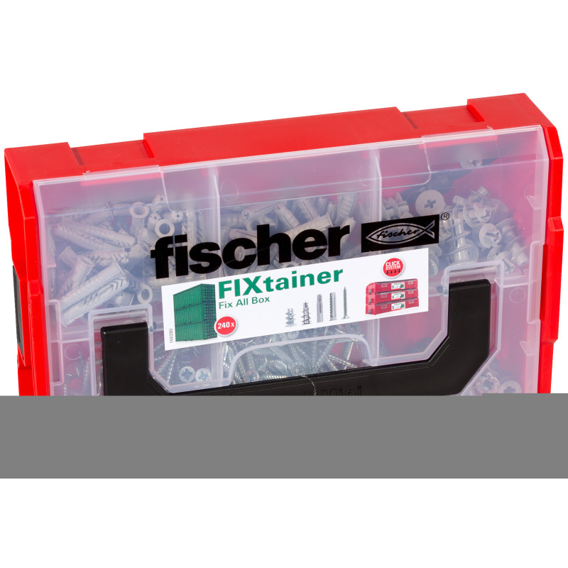 Set chevilles et vis FixTainer 240 pièces FISCHER – Fixation pro
 Set chevilles et vis FixTainer 240 pièces FISCHER – Fixation pro