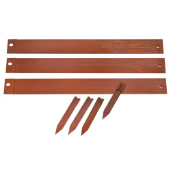 Bordure Acier Corten – Jardin Élégant 3 Pcs