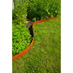Bordure Acier Corten – Jardin Élégant 3 Pcs

