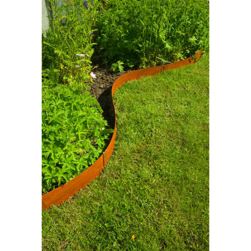 Bordure Acier Corten – Jardin Élégant 3 Pcs


