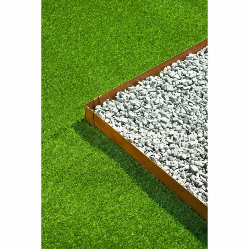 Bordure Jardin Acier Corten 12.2m X 15cm - Metal Rouillé Naturel, Flexible, Sans Entretien, Pour Parterres, Allées