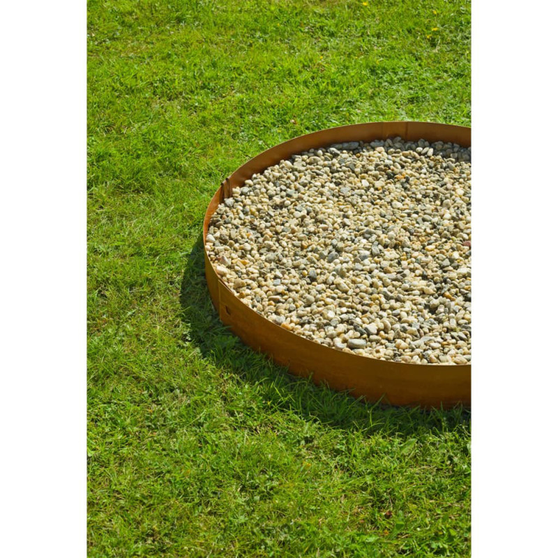 Bordure Acier Corten – Jardin Élégant 3 Pcs

