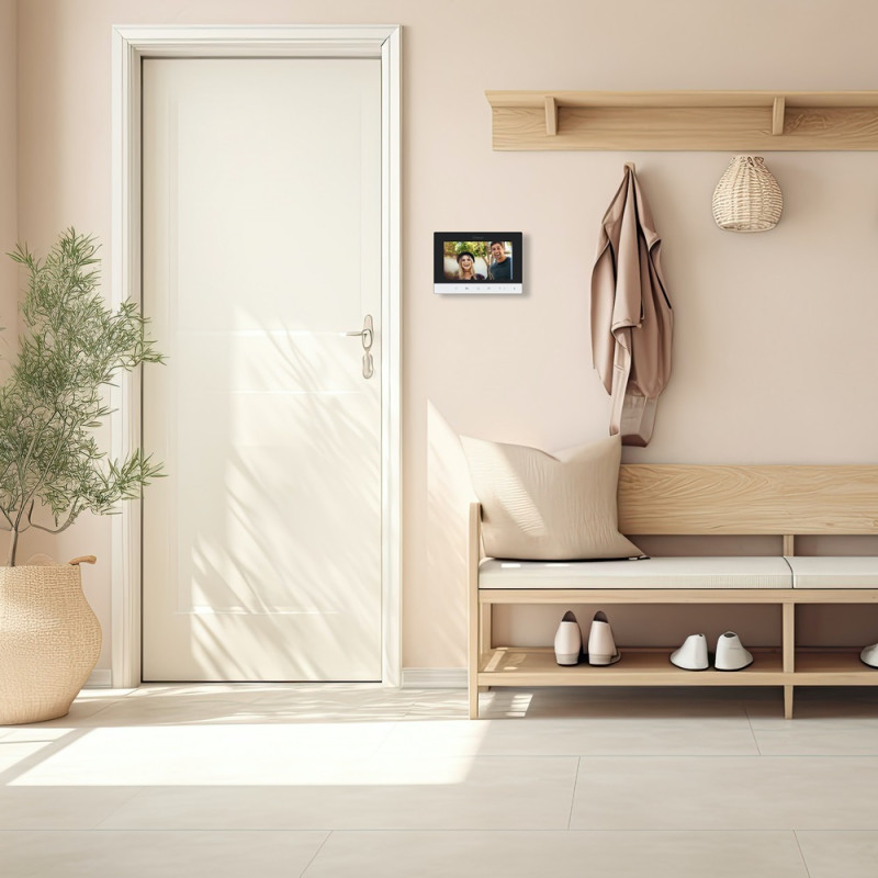 Vidéophone 2 fils 7" gris CHACON