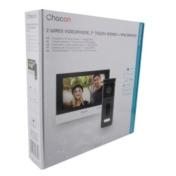 Vidéophone 2 fils RFID 7" gris CHACON Vidéophone 2 fils RFID 7" gris CHACON