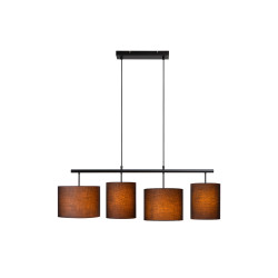 Suspension Maya noire E27 4 x 40 W LUCIDE