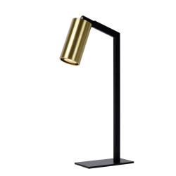 Lampe de bureau Sybil noire et or GU10 35 W LUCIDE