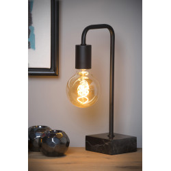 Lampe de table Lorin noire E27 40 W LUCIDE Lampe de table Lorin noire E27 40 W LUCIDE