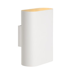 Applique murale Ovalis blanche E14 2 x 9 W LUCIDE