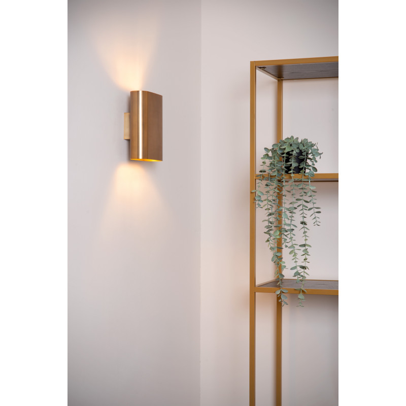Applique murale Ovalis or mat E14 2 x 9 W LUCIDE Applique murale Ovalis or mat E14 2 x 9 W LUCIDE