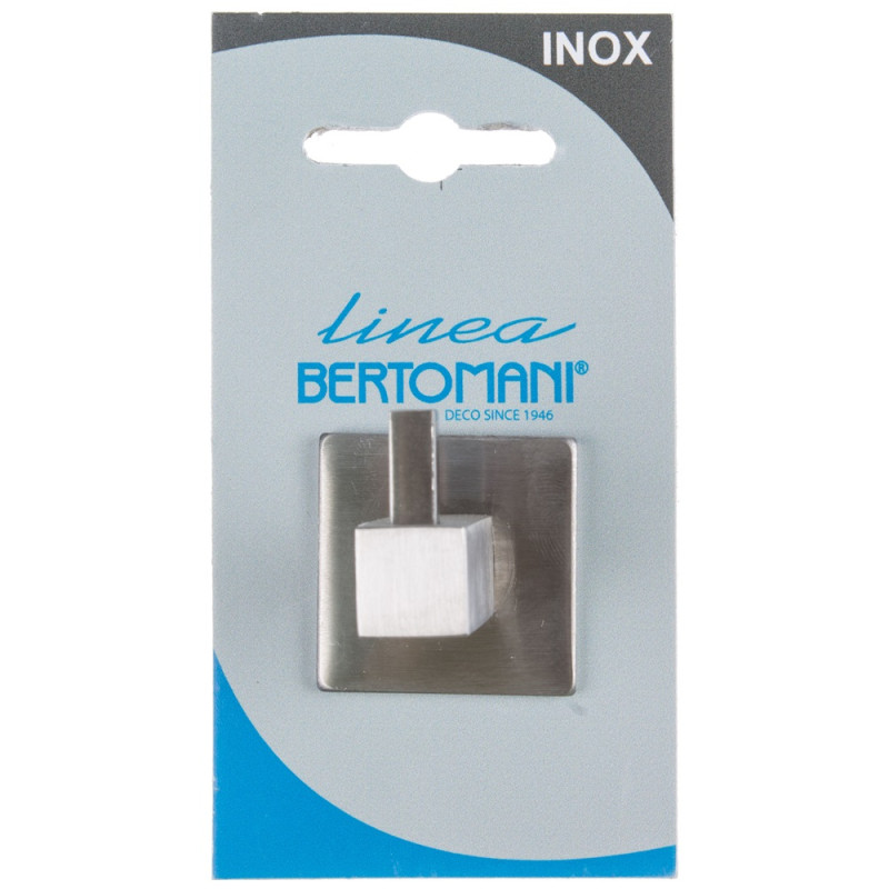 Crochet carré en acier inoxydable LINEA BERTOMANI