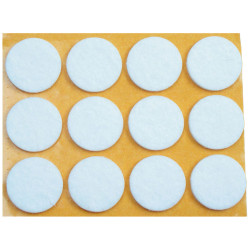 Patin feutre blanc Ø28mm – Protège sols | TEKNI-PROTECT
 Patin feutre blanc Ø28mm – Protège sols | TEKNI-PROTECT