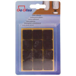 Patin feutre brun 20x20mm – Protection meubles | TEKNI-PROTECT

