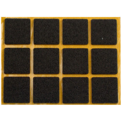 Patin feutre brun 20x20mm – Protection meubles | TEKNI-PROTECT

