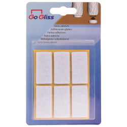 Patin feutre blanc 20x40mm – Protège vos sols | TEKNI-PROTECT

