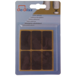 Patin feutre brun 20x40mm – Protection meubles | TEKNI-PROTECT

