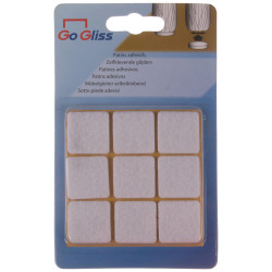 Patin feutre blanc 25x25mm – Protège sols | TEKNI-PROTECT


