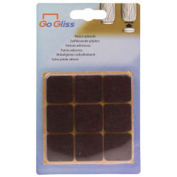 Patin feutre brun 25x25mm – Protège vos sols | TEKNI-PROTECT