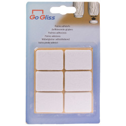 Patin en feutre blanc 25x35mm – Protège vos sols | TEKNI-PROTECT

