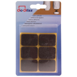 Patin feutre brun 25x35mm – Protège vos sols | TEKNI-PROTECT