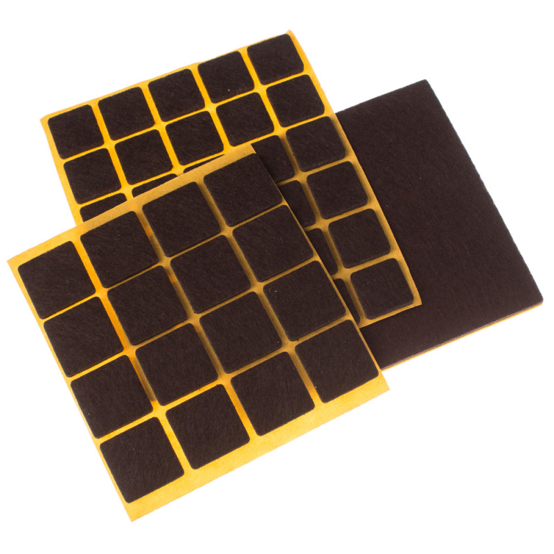 Patins en feutre brun 47 pcs TEKNI-PROTECT – Protège sols | TEKNI-PROTECT