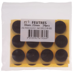 Patin feutre marron 22mm – Protège sols | TEKNI-PROTECT

