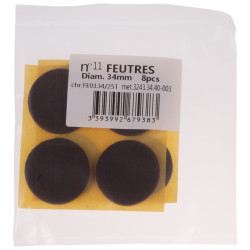 Patin feutre marron Ø 34mm – Protège vos sols | TEKNI-PROTECT