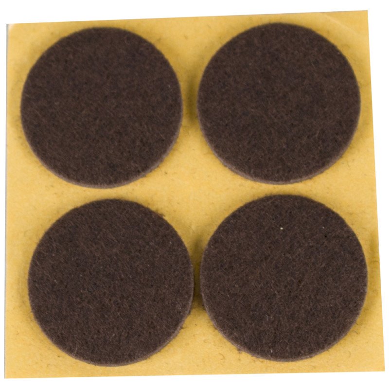 Patin feutre marron Ø 34mm – Protège vos sols | TEKNI-PROTECT