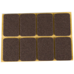 Patin feutre marron 35x24mm – Protection meubles | TEKNI-PROTECT

